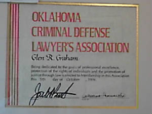 Glen R. Graham’s Legal Certification